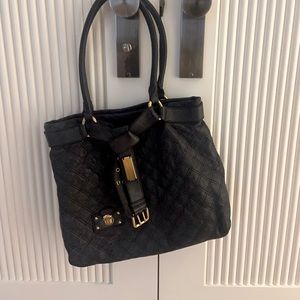 Marc Jacobs quilted denim coloured hand bag
